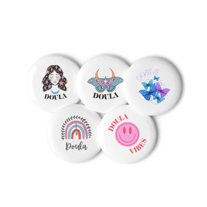 Set of 5 Doula Boho/90s Pins