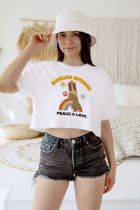 Doulas Spread Peace and Love Crop Tee