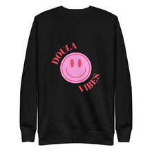Doula Vibes Smiley Cozy Sweatshirt