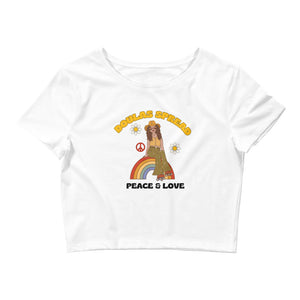 Doulas Spread Peace and Love Crop Tee