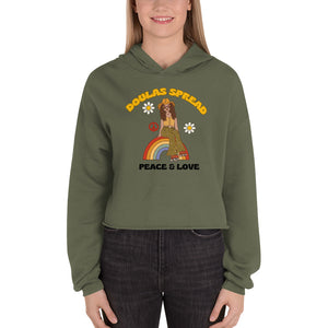 Doulas Spread Peace and Love Crop Hoodie